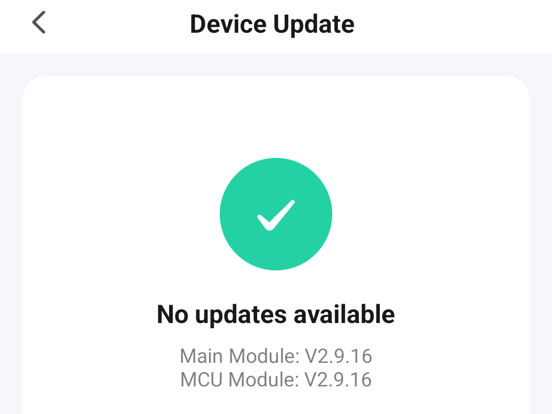 Tuya firmware version in the Tuya Smart Life - Smart Living app Tuya firmware version in the Tuya Smart Life - Smart Living app